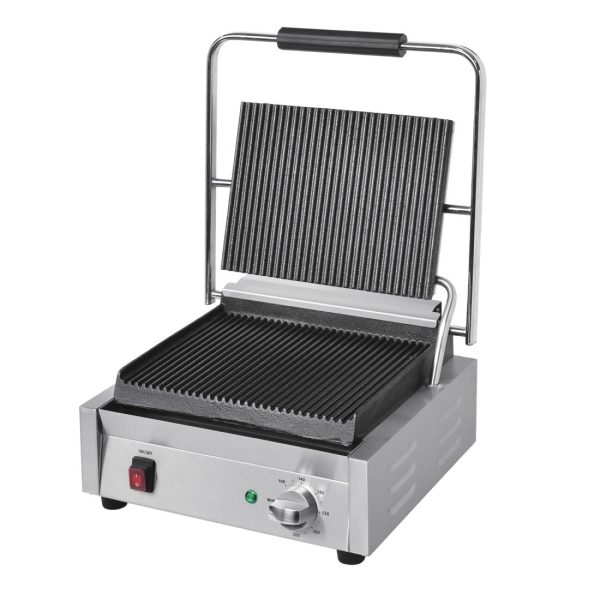 Power: 2.2kW. Large. Ribbed upper & lower plates