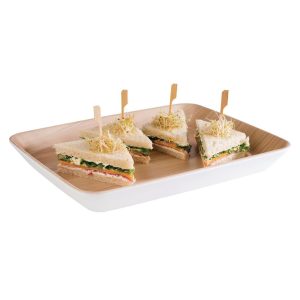 APS Frida Tray Wood & White 320 x 250mm