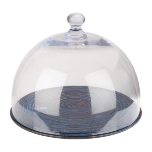 APS Loops Melamine Cake Stand Blue 305mm