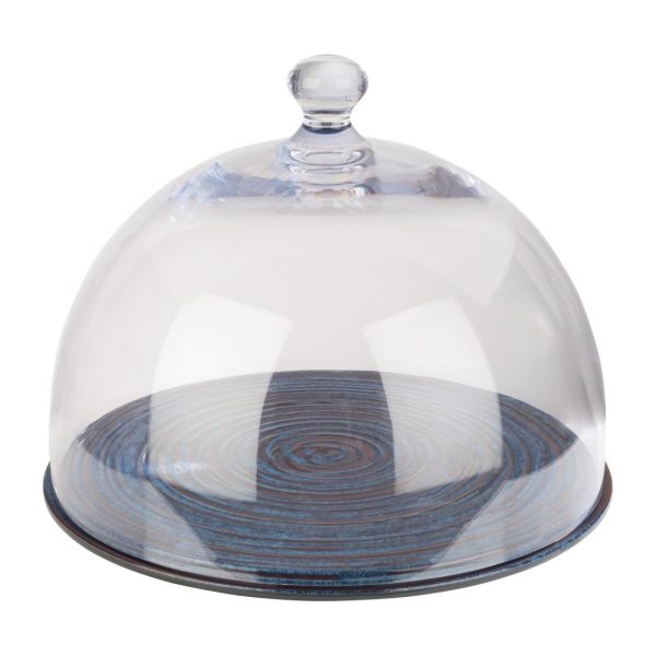 APS Loops Melamine Cake Stand Blue 305mm
