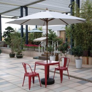 Bolero Round Parasol Grey 3000mm