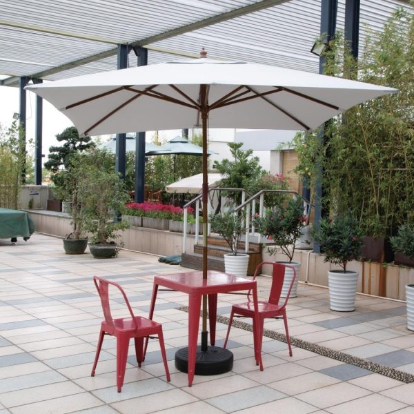 Bolero Square Parasol Grey 2.5m