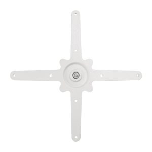 Bolero Cast Iron Round Table Base White