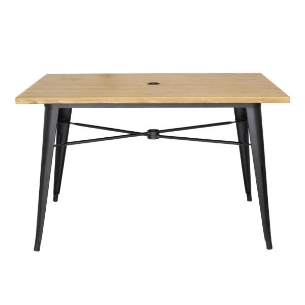 Bolero Complete Outdoor Table 120x76x76cm – Light Wood