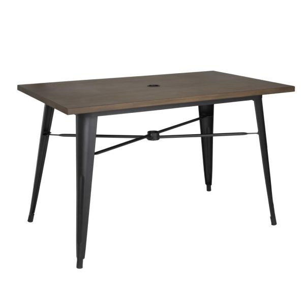 Bolero Complete OutdoorTable 120x76x76cm – Dark Wood