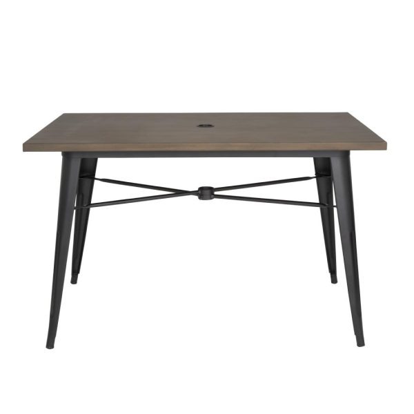 Bolero Complete OutdoorTable 120x76x76cm – Dark Wood