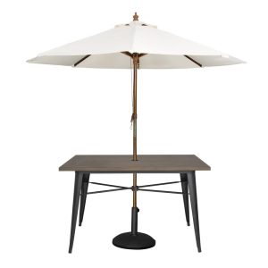 Bolero Complete OutdoorTable 120x76x76cm – Dark Wood