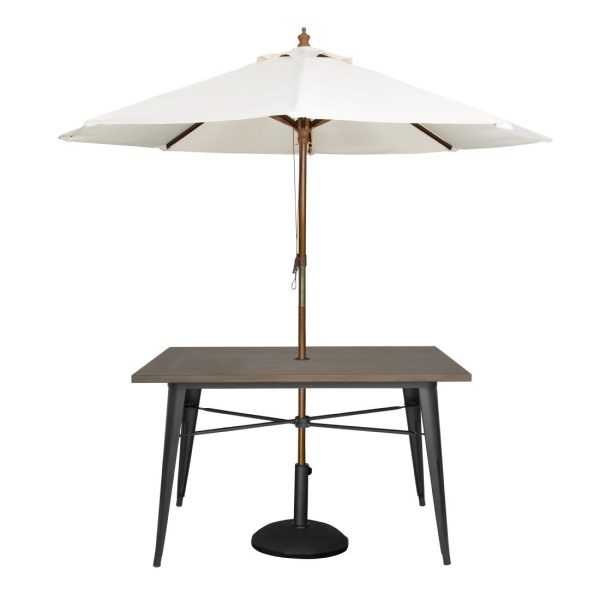 Bolero Complete OutdoorTable 120x76x76cm – Dark Wood
