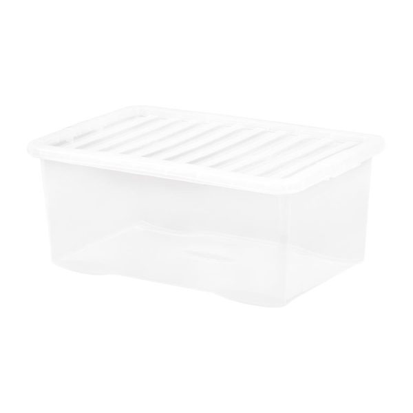 Wham Crystal Storage Box & Lid 45Ltr
