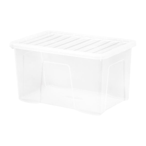 Wham Crystal Storage Box & Lid 60Ltr