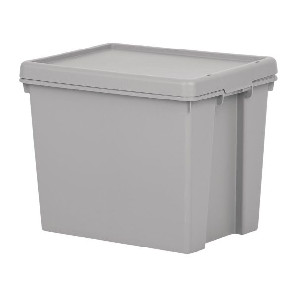 Wham Bam Upcycled Cement Grey Storage Box & Lid 24Ltr