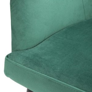 Bolero Lia Velvet Set of 2 Chairs – Dark Green
