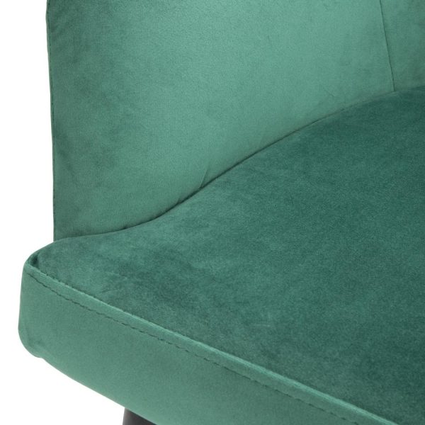 Bolero Lia Velvet Set of 2 Chairs – Dark Green