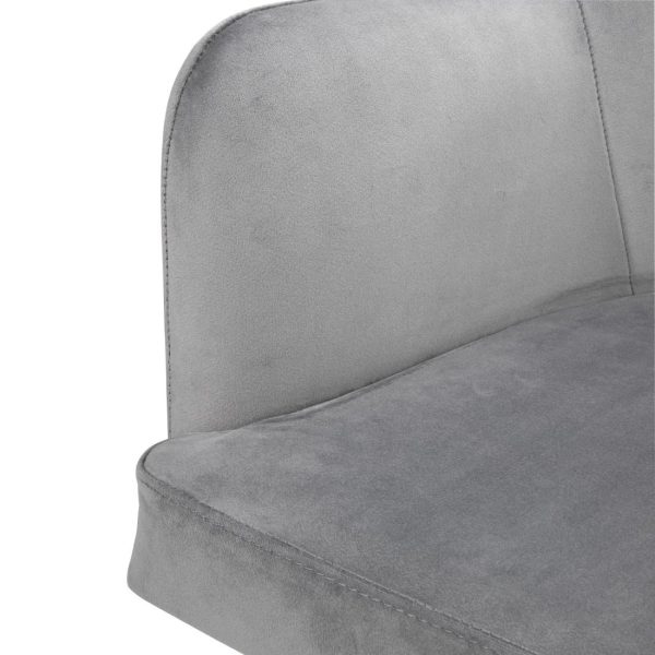 Bolero Lia Velvet Set of 2 Chairs – Grey