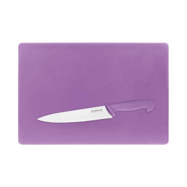 Hygiplas Low Density Chopping Board Purple – 300x450x20mm