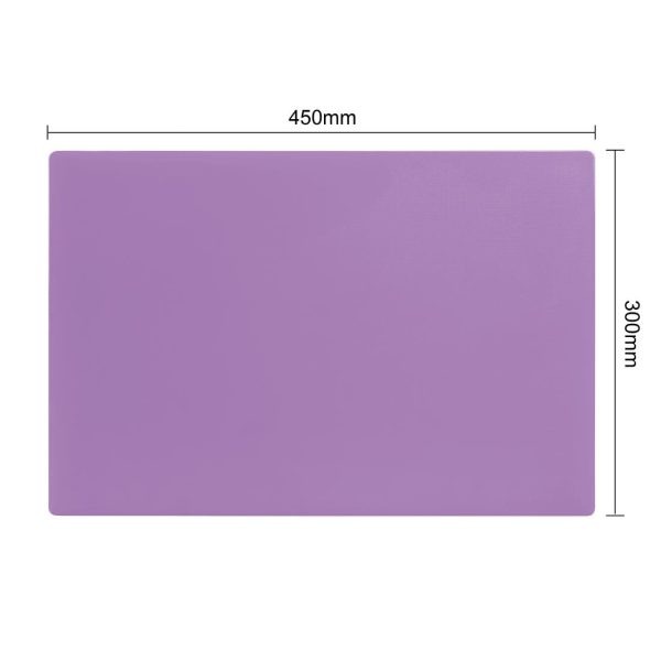 Hygiplas Anti-bacterial Low Density Chopping Board Purple – 450x300x10mm