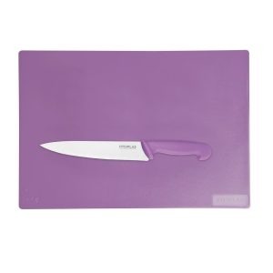 Hygiplas Anti-bacterial Low Density Chopping Board Purple – 450x300x10mm