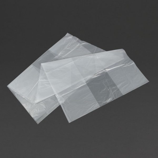 Jantex Heavy Duty Recycled Bin Bag 18kg 120ltr Clear (Pack of 100)