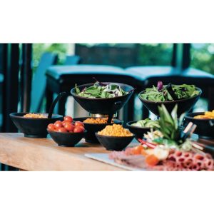 APS Marone Melamine Bowl Black 140mm