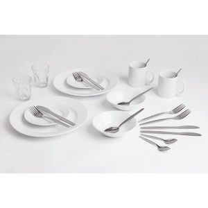 Student Accommodation Crockery and Cutlery Set