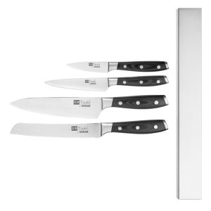 Vogue Tsuki Series 7 Prep Like A Pro 4-Piece Knife Set With Magnetic Rack