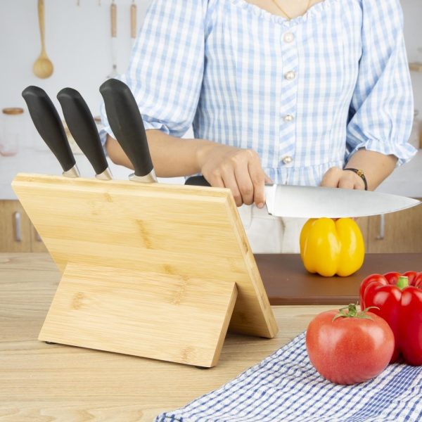 Vogue Prep Like A Pro 4-Piece Soft-Grip Knife Set With Magnetic Stand