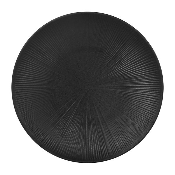 Steelite Hermosa Black Round Plates 330mm (Pack of 6)
