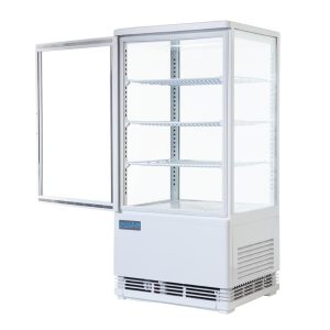 Polar C-Series Energy Efficient Curved Door Display Fridge White 86Ltr