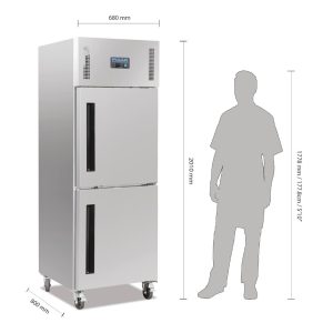 600W. Total usable capacity: 376 Ltr. R290