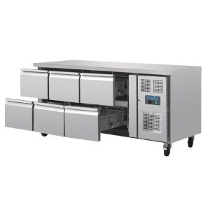 300W. Capacity: 6x1/1GN. R600a