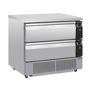 Polar Flexdrawer Counter. Double, 2 x 1/1GN
