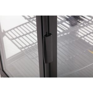Polar C-Series Energy Efficient Curved Door Display Fridge Black 86Ltr