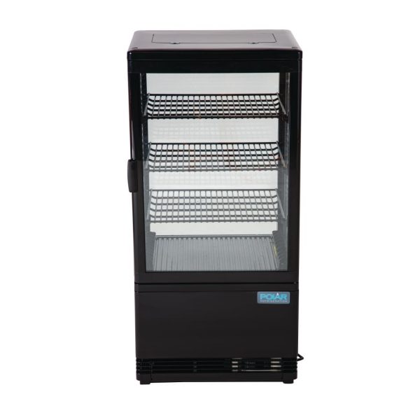 Polar C-Series Energy Efficient  Display Fridge Black 68Ltr
