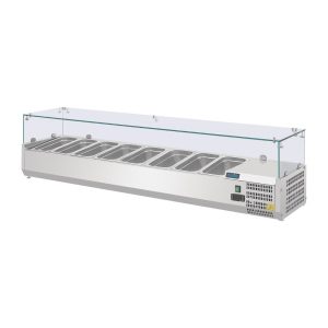 150W. Capacity: 8x 1/4GN. R600a
