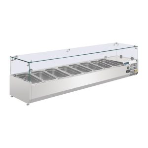 150W. Capacity: 8x 1/4GN. R600a