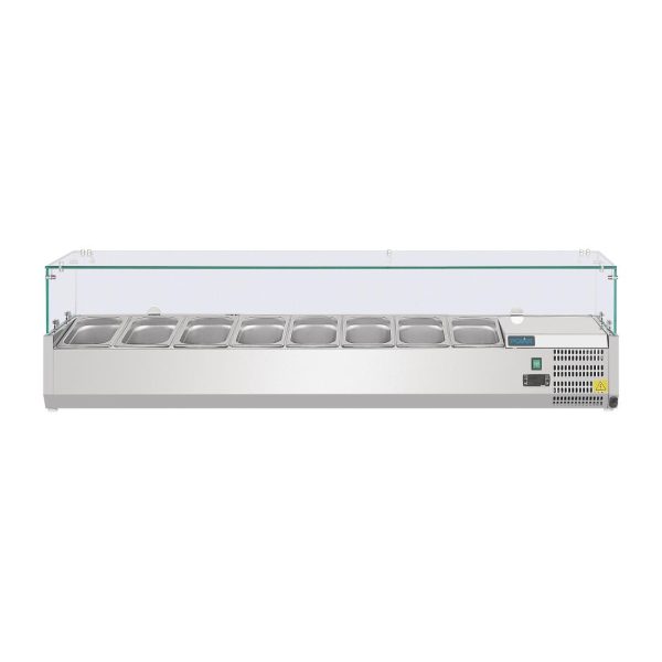 150W. Capacity: 8x 1/4GN. R600a