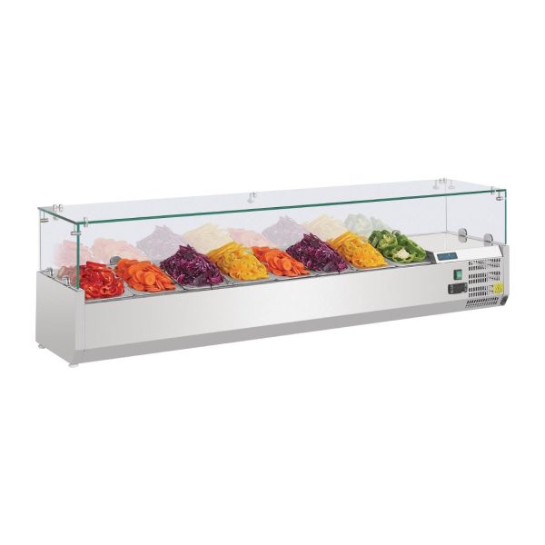 150W. Capacity: 8x 1/4GN. R600a