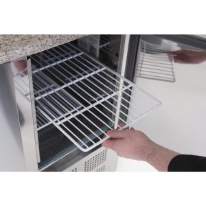 230W+150W. Stainless steel finish. Marble worktop. R600a