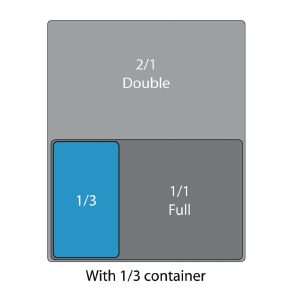 Vogue Polypropylene 1/3 Gastronorm Container with Lid 100mm (Pack of 4)