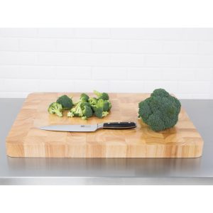 45(H) x 610(W) x 455(L)mm. Wooden food grade chopping board