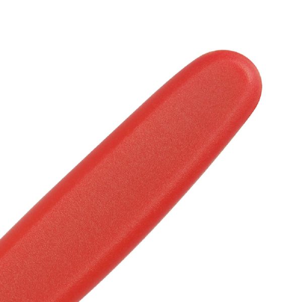 Blade length: 3". Weight: 20g. Red for raw meat