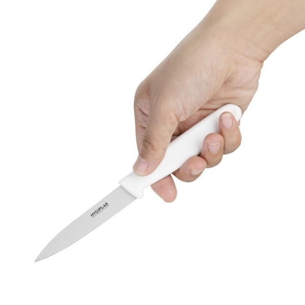 Blade length: 3". Weight: 20g. White for dairy
