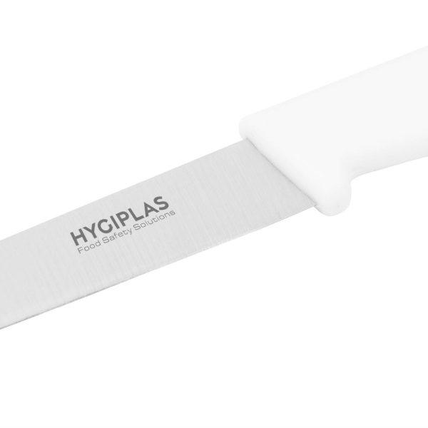 Blade length: 3". Weight: 20g. White for dairy
