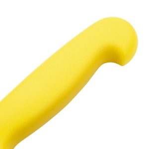 Blade length: 10". Weight: 110g. Yellow for cooked meats