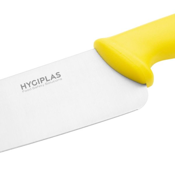 Blade length: 10". Weight: 190g. Yellow for cooked meats