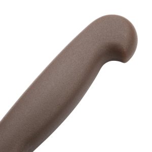 Blade length: 8.5". Weight: 150g. Brown for vegetables