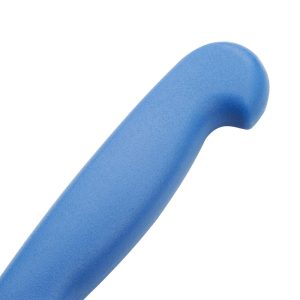 Blade length: 8.5". Weight: 160g. Blue for raw fish
