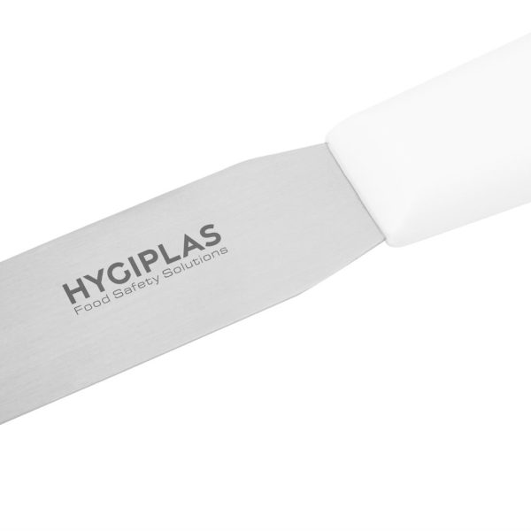 Blade length: 8". Weight: 60g. White for dairy and bakery