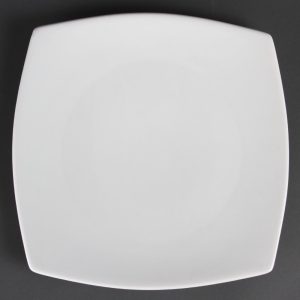 Olympia Whiteware Rounded Square Plates 270mm (Pack of 6)