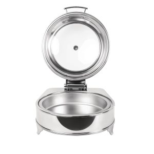 Round Glass Lid. Capacity: 6Ltr
